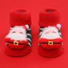 Calcetines nuevos de Navidad para bebé, calcetines para niños, calcetines de felpa gruesos de invierno, calcetines para bebé, calcetines de algodón con dispensador de muñeco 0-1 años