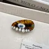 Pinza de Pato de Perlas y Pedrería Coreana Pasador de Acetato Moda Elegante Pinza para Flequillo Pinza Lateral Accesorio para el Cabello Tocado para Mujeres Venta al por Mayor