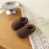 Zapatos de algodón para exteriores para niñas, inspirados en la dopamina, con forro polar, cálidos y elegantes, colección otoño/invierno 2026, pantuflas de algodón slip-on lindas y versátiles