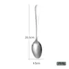 Colher de aço inoxidável 1010 garfo de jantar colher de café sobremesa cabo longo uso doméstico comida ocidental hotel restaurante celebridade da internet estilo coreano colher de sopa