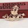 Yiwu Raio Dourado cor coroa de fênix dourada DIY pato mandarim poroso Fênix flor grande antigo cocar de noiva B128