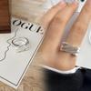 ZHIYUN, joyería de plata simple que no se desvanece, estilo ins de Corea del Sur, apertura transfronteriza Joker, anillo de plata 925 para mujeres, venta al por mayor