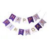 Feliz cumpleaños a la bandera capitalina brillo brillo brillo cebolla decoración de bandera colorida decoración de fiesta accesorios para fotos