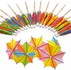 Palillos para Cócteles Listos para Usar Decoración de Platos Fríos Árbol de Coco Hawaiano Paraguas de Sandía Palillos de Frutas Piña Pavo Real Flamenco