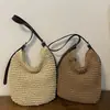 Nova Moda Praia 2026 Bolsa de Palha Tecida para Mulheres, Bolsa de Ombro Casual de Nicho, Bolsa Transversal de Alto Valor para Mulheres