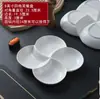 Plato Cerámico Dividido para Cocinar al Vapor, Plato Molino de Viento, Plato para Postre y Fruta, Plato para Caldo, Plato para Platos, Plato para Desayuno Doméstico, Plato Cerámico para Cocinar al Vapor