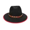 Chapéu Xizang Europeu e Americano Transfronteiriço Outono e Inverno Novo Chapéu de Cowboy Xizang Feminino Chapéu para Homens e Mulheres Acessórios de Chapéu com Cabeça de Touro para Exterior