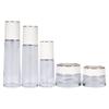 Garrafa de Vidro Cosmética de Alta Qualidade Personalizada de Fábrica Garrafa de Essência Loção Garrafa de Creme Facial Embalagem de Produto para Cuidados com a Pele Venda por Atacado