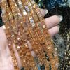 Nuevas cuentas sueltas de cristal cuadradas tridimensionales naturales de 6 mm, diversas cuentas de vidrio, pulseras, collares, accesorios de joyería, venta al por mayor