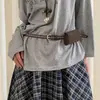 Moda Coreana Nueva Bolso de Cinturón Versátil de Gamuza Bolso de Cintura Elegante Accesorio para Vestido Bolso de Cintura