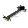 Cable de Extensión Pci-E3.0 Pciex1 Interfaz 1X Tarjeta de Red Tarjeta de Sonido Ranura Pequeña Cable Adaptador 1X Vertical 90 Grados