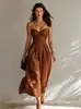 Vestido de alça sexy plissado novo primavera/verão transfronteiriço do site independente TK europeu e americano