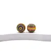 Plata S925 Zirconio Tensor Rosca Encaje Hebilla de Perla Hombre Pequeño Doble Cintura Torus Cuentas Cubo Cuentas Accesorios DIY