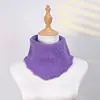 Bufanda Triangular de Encaje de Color Sólido, Bufanda Cálida de Punto Multicolor para el Cuello, Calentador de Cuello Moderno y Versátil para Otoño e Invierno