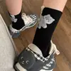Calcetines para Hombre y Mujer Verano Otoño Pareja Divertidos Media Caña Algodón Fino Personalidad Dibujos Animados Lindo Gatito Calcetines de Huevo sin Costuras