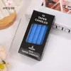 10 pzas/en caja vela de varilla larga vela roja neta cena a la luz de las velas restaurante occidental vela cilíndrica corte de energía de emergencia iluminación del hogar