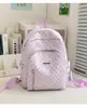 Nova Mochila Estilo Japonês Ins de Alta Aparência Doce e Fresca com Bolinhas, Mini Mochila Fofa para Passeios e Viagens de Estudo