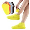 Cubrezapatos de Lluvia TPE Impermeables Antideslizantes de Silicona para Hombres y Mujeres Cubrezapatos Impermeables Engrosados Resistentes al Desgaste para Días Lluviosos