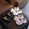 Nuevos Zapatos de Princesa de Perlas Estilo Coreano de Otoño para Niñas, Zapatos de Cuero con Lazo para Niñas Pequeñas, Mocasines para Actuación de Estudiantes, Zapatos de Vestir
