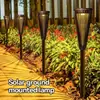 Luces Solares para Césped Corona LED Filamento 3000K Luz Cálida Luz Solar para Jardín Exterior