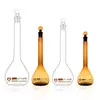 Capacidade frascos branco marrom 10/200/250/1000ml grande quantidade em estoque laboratório vidro borossilicato alto