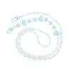 Venta Caliente Cielo Estrellado Luminoso Higo Abalorio Cadena Cruzada Corazón Lanyard para Teléfono Móvil Cadena de Bolso Colgante para Funda de Teléfono Móvil Colgante