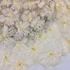 Tela Floral Bordada con Lentejuelas y Perlas en Stock del Fabricante, Encaje de Moda para Vestidos y Vestidos de Novia al por Mayor