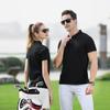 Ropa de trabajo de algodón con carbón de bambú camiseta personalizada logo impreso verano manga corta ropa de trabajo grupo diy empresa camisa polo hombre