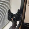 Bolsa Doce de Bolinhas com Laço para Mulheres 2026 Verão Nova Tendência Fashionável de Mão Bolsa Nuvem Bolsa de Ombro Única para Axila