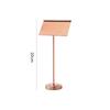 Soporte de anillo para número de mesa de acero inoxidable estilo europeo, soporte para tarjeta de menú de buffet, soporte para tarjeta de mesa, tarjetero