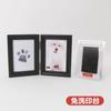 Marco de Fotos Huella de Pata de Mascota Huella de Pata de Perro Conmemorativa Huella de Pata de Gato Madera Maciza Marco de Cinco Pulgadas DIY Almohadilla de Tinta Souvenir