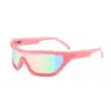 Gafas de Sol de Moda Transfronterizas de Una Pieza Estilo Y2K, Gafas de Sol Personalizadas para Exteriores Estilo Urbano, Gafas de Sol para Fiesta Hip-Hop Hot Girl para Mujer