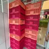 Cestas plegables de plástico engrosado, cestas de estante, cestas de frutas, cestas de exhibición de niveles, cestas de exhibición escalonadas y cestas de exhibición giratorias para fruterías - venta al por mayor