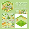 Pegatinas de Paisaje Estereoscópico 3D para Mascotas de la Madrugada Serie Paraíso Maravilloso Pegatinas para Decoración de Escenas Miniatura Hechas a Mano