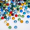 Strass de Fundo Plano para Arte de Unhas, Strass Coloridos, Acessórios para Arte de Unhas, Strass Coloridos Brilhantes Mistos, Strass para Arte de Unhas, Maquiagem de Palco, Acessórios para o Rosto