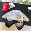 Sudadera tie-dye nueva y moderna 2026 para niños y niñas, playera base de manga larga para niños, top de cuello redondo en colores degradados