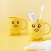 Cepillado de Dientes y Vaso para Enjuague Bucal Infantil, Vaso Creativo de Pato Amarillo para Beber, Vaso de Dibujos Animados para Cepillado de Dientes en Casa, Vaso de Plástico para Lavar, Lindo