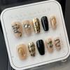[Pure handmade real shot] unhas postiças crocore doce legal garota gostosa espelho mágico unha vestindo armadura destacável armadura feita à mão
