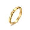Anillo minimalista de acero de titanio con forma de diamante giratorio para aliviar el estrés para mujer, anillo de cola de acero inoxidable para uso diario a la moda