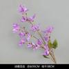 Flor artificial morada ceremonia de boda salón de bodas camino principal arreglo floral techo decoración arco de bienvenida hotel fila de flores flores falsas