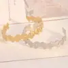 Pulsera entrelazada de mariposa estilo francés, apertura ajustable, acero inoxidable 304, electrochapado al vacío con oro de 18 quilates, disponible para pedidos pequeños al por mayor