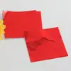 Papel de Aluminio Dorado 15x15cm Superficie Brillante Pequeño Pastel de Té Pu'Er Naranja Bolas de Huevo de Pollo y Pato Empaque de Papel de Aluminio