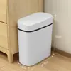 Lixeira Doméstica para Banheiro com Tampa Sala de Estar Casa Tipo Pressão Nórdico Moderno Cesto de Papel Coberto Lixeira Grande Capacidade
