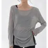 Ropa de yoga de malla de secado rápido para mujer, cubierta holgada para entrenamiento de Pilates y fitness, nuevo modelo 2026