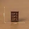 Sofá, mesa de café y gabinete de simulación de paisaje en miniatura - Accesorios decorativos DIY para casas de muñecas, adornos de mesa en miniatura