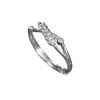 Anillo de espiga de trigo para mujer, estilo pastoral, lujo ligero, anillo de moda para el dedo índice, diseño de nicho, elegante, ajustable, anillo versátil