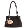 Bolsa de Hombro Retro de Nicho Versión Coreana para Mujer 2025 Invierno Nueva de Moda Melange Elegante Lujo Ligero Bolso de Hombro Único