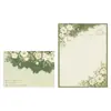 Set de sobres estilo bosque acuarela set de papel de carta rosa estética fresca papel de carta escrito a mano regalo atmosférico