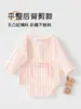 Body de manga larga para todas las estaciones, terciopelo suave, sin etiqueta, mameluco triangular para recién nacido, ropa para la celebración del primer mes del bebé, con capucha