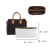 Luobashi adequado para modificação strapless do speedy25 30 bolsa almofada axila bolsa de couro curtido vegetal dupla com alça de ombro de descompressão